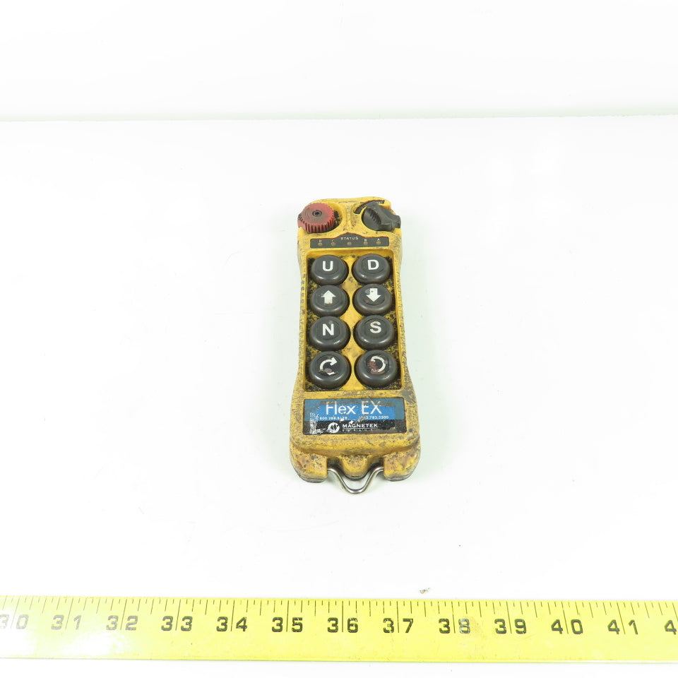 Magnetek Flex 8EX 8-Button Radio Control Crane Transmitter Control Pendant 120V