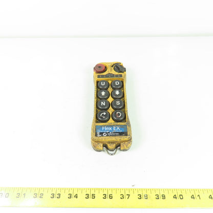 Magnetek Flex 8EX 8-Button Radio Control Crane Transmitter Control Pendant 120V