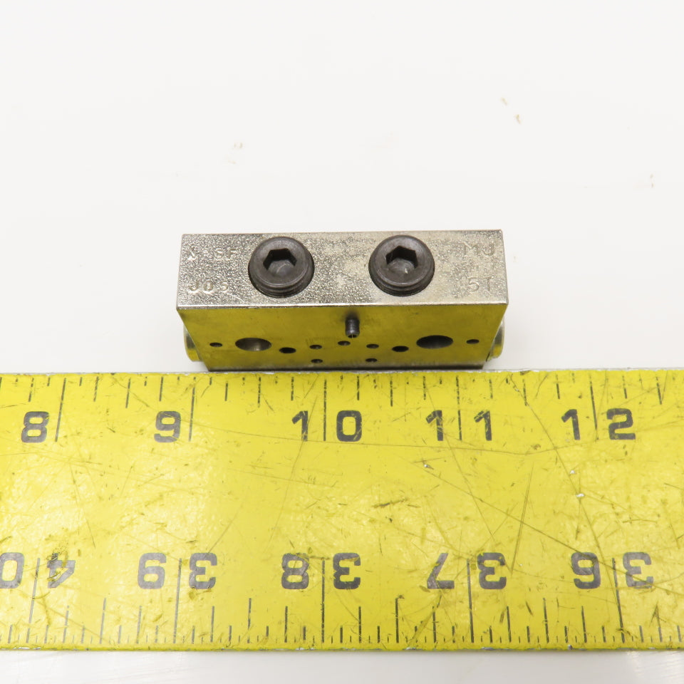 Trabon MJ 5T 1/8 NPSF Hydraulic Flo Divider Valve Block