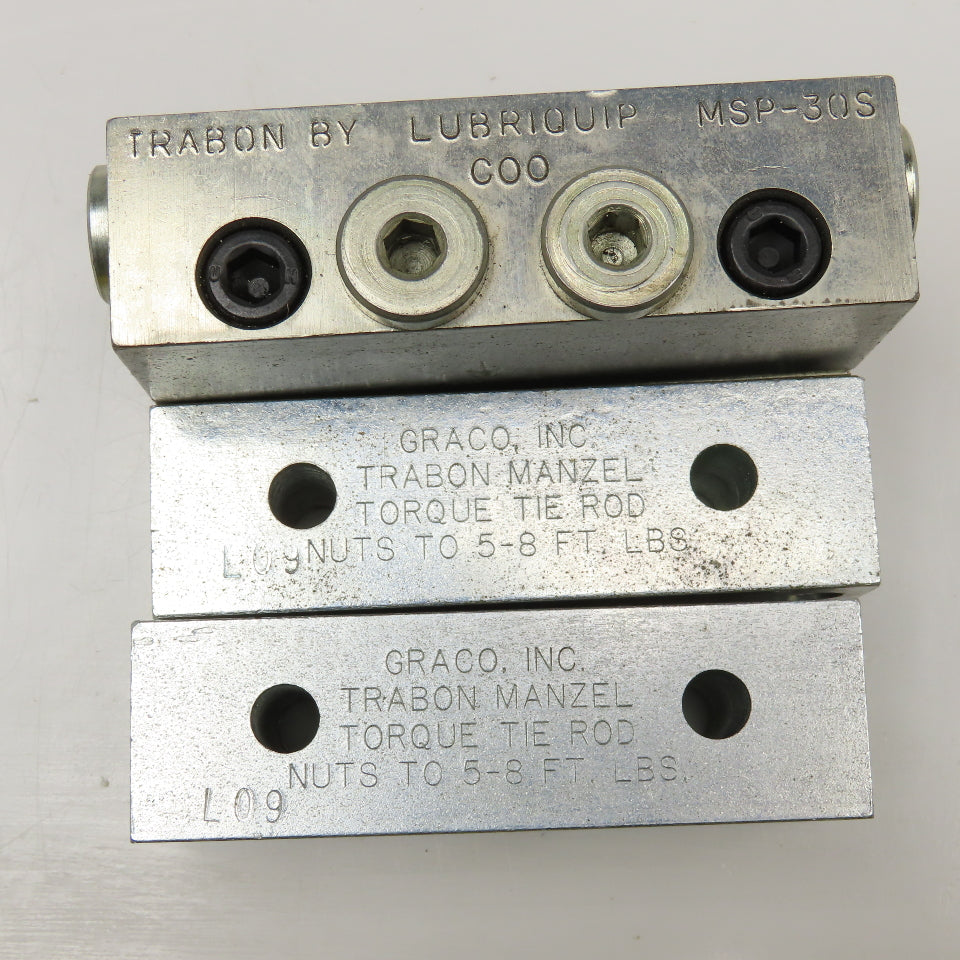Trabon MSP-30S 1/8 NPSF Hydraulic Flo Divider Valve Block Lot Of 3