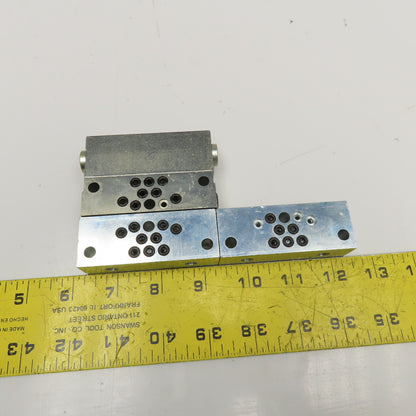 Trabon MSP-30S 1/8 NPSF Hydraulic Flo Divider Valve Block Lot Of 3