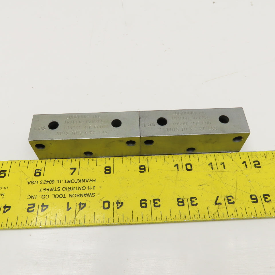 Trabon L05 1/8 NPSF Hydraulic Flo Divider Valve End Block Lot Of 2