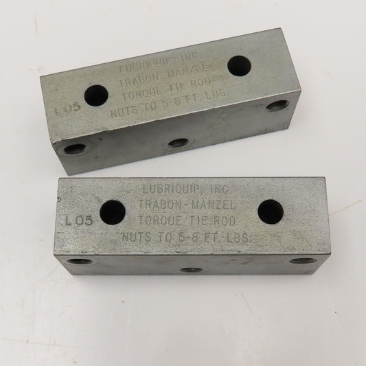 Trabon L05 1/8 NPSF Hydraulic Flo Divider Valve End Block Lot Of 2