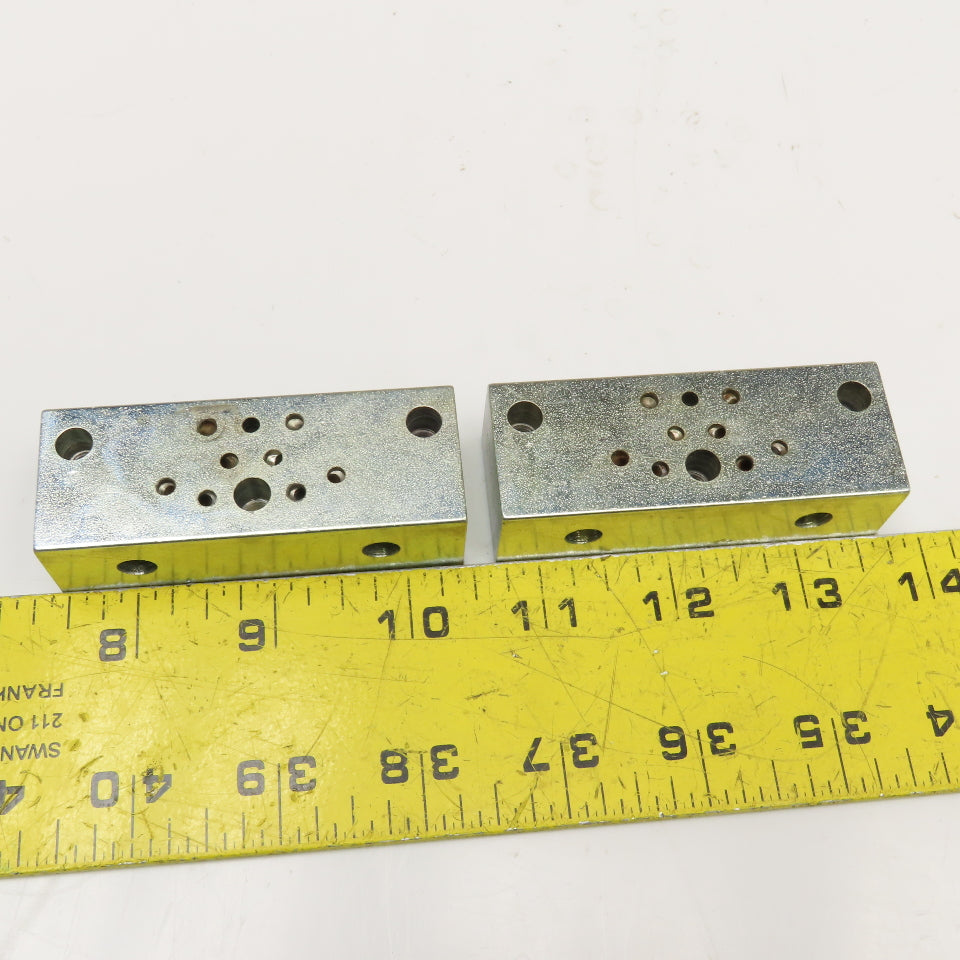 Graco H12B Hydraulic Flo Divider Valve End Block Lot Of 2
