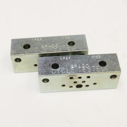 Graco H12B Hydraulic Flo Divider Valve End Block Lot Of 2