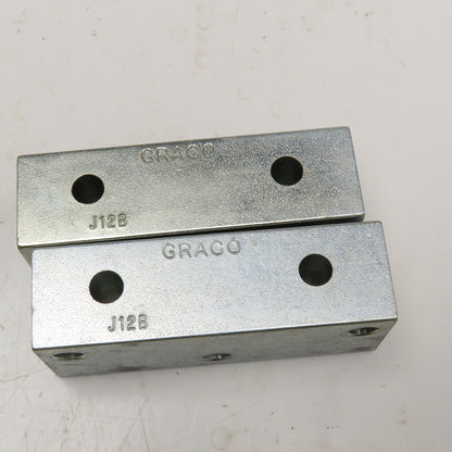 Graco J12B 1/8 NPSF Hydraulic Flo Divider Valve End Block Lot Of 2