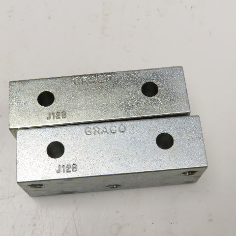 Graco J12B 1/8 NPSF Hydraulic Flo Divider Valve End Block Lot Of 2