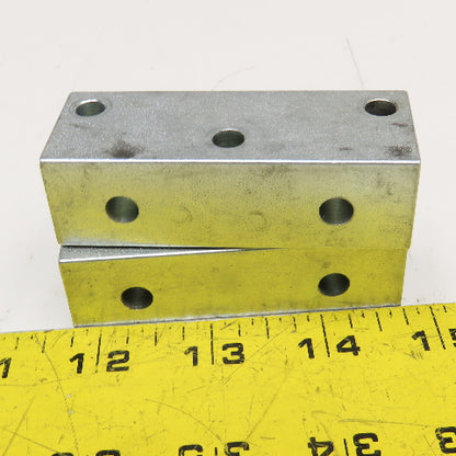 Graco J12B 1/8 NPSF Hydraulic Flo Divider Valve End Block Lot Of 2