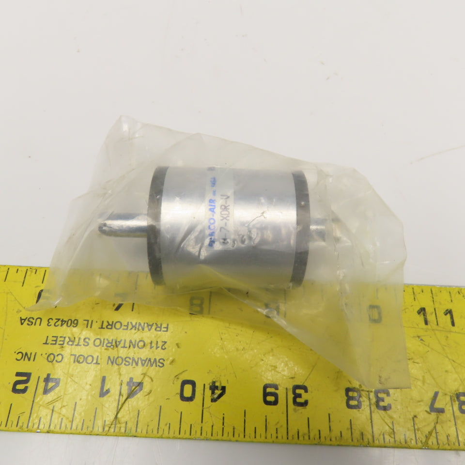 Fabco Air H-7-XDR-V 3/4" Bore 1" Double Rod Stroke Double Acting Air Cylinder