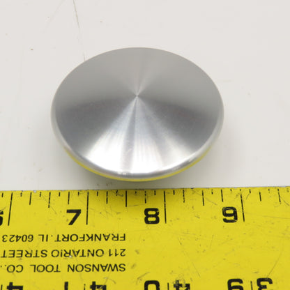2-1/4" Wide Aluminum Mushroom Head Push Knob 10-24 Thread