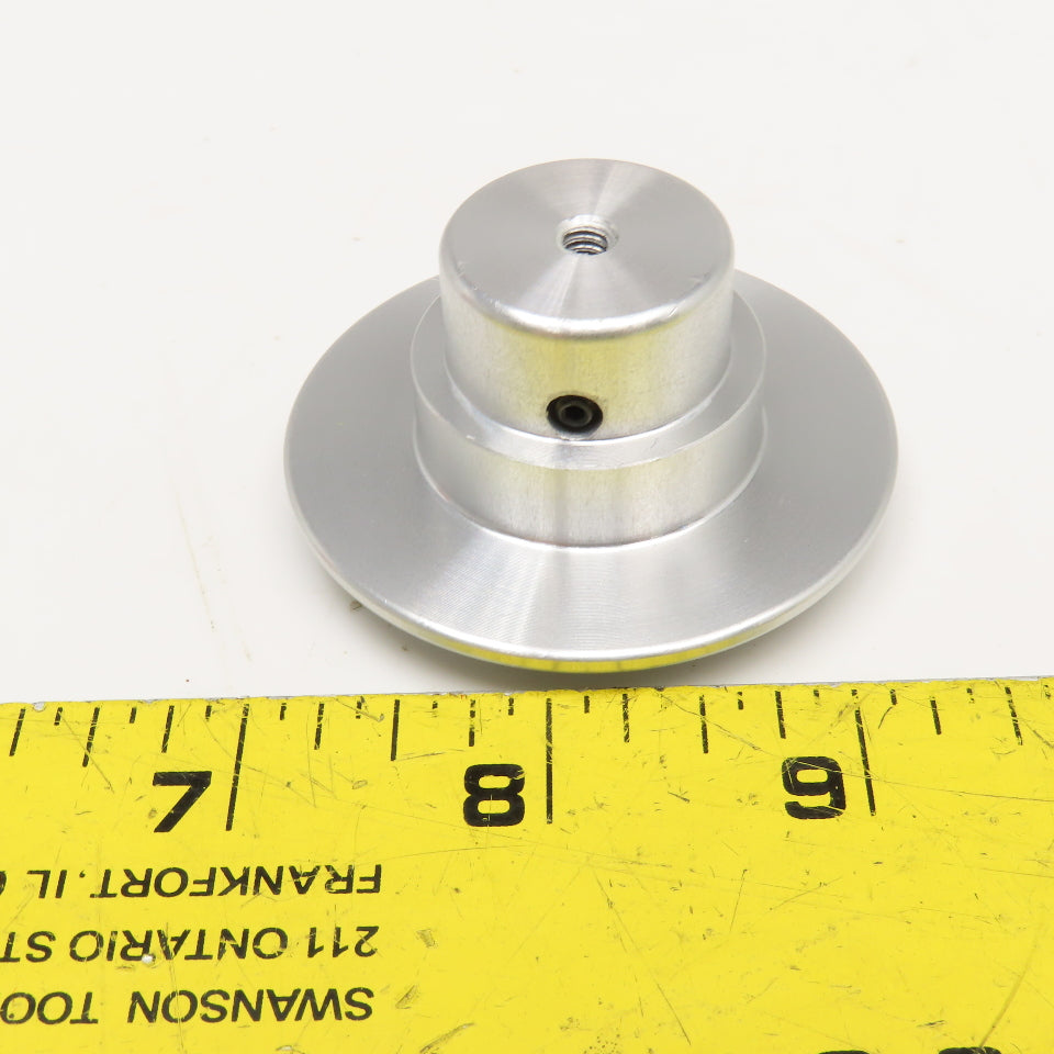 2-1/4" Wide Aluminum Mushroom Head Push Knob 10-24 Thread