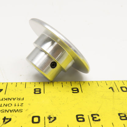 2-1/4" Wide Aluminum Mushroom Head Push Knob 10-24 Thread