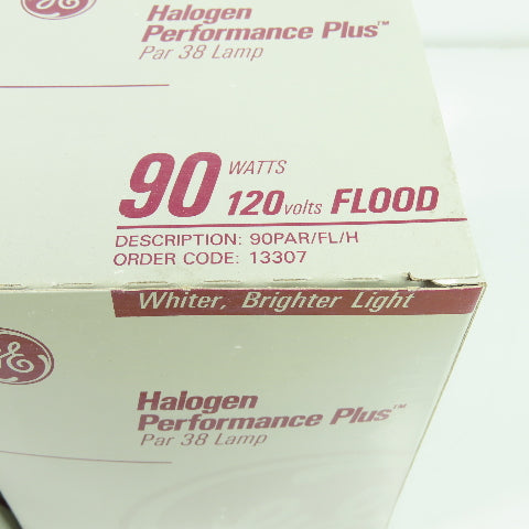 General Electric 90PAR/FL/H Halogen Performance Plus Par 38 Lamp 90W 120V Lot/2