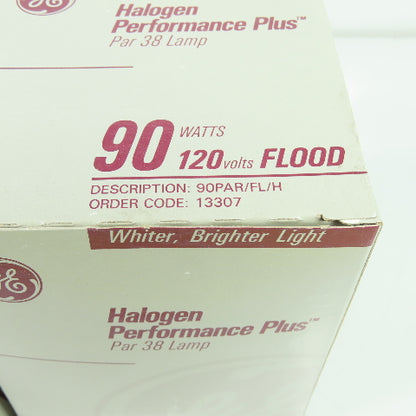 General Electric 90PAR/FL/H Halogen Performance Plus Par 38 Lamp 90W 120V Lot/2