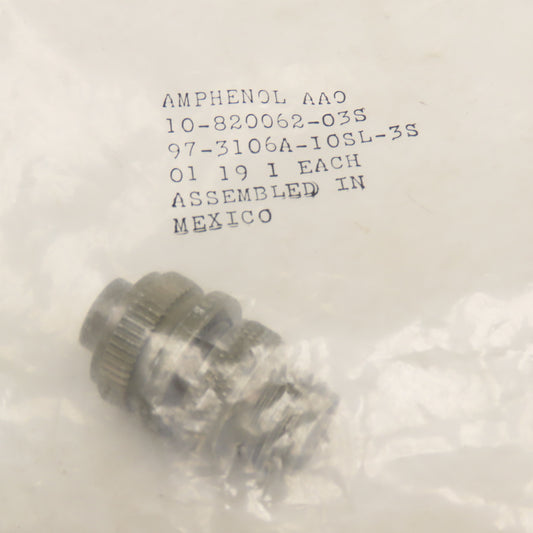 Amphenol 10-820062-03S 3 Position Solder Cup Circular Connector