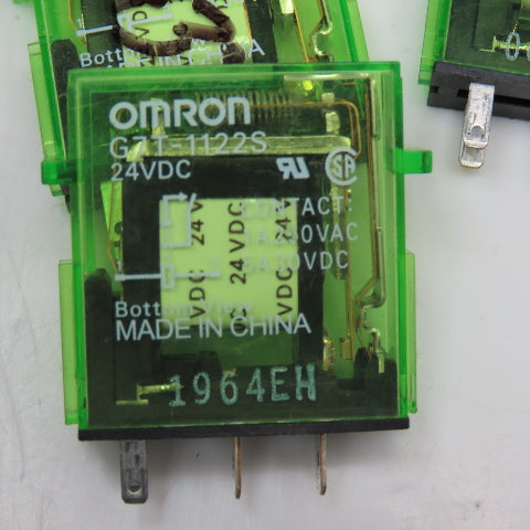 Omron G7T-1122S 24VDC Coil Plug In Relay Module Lot Of 5