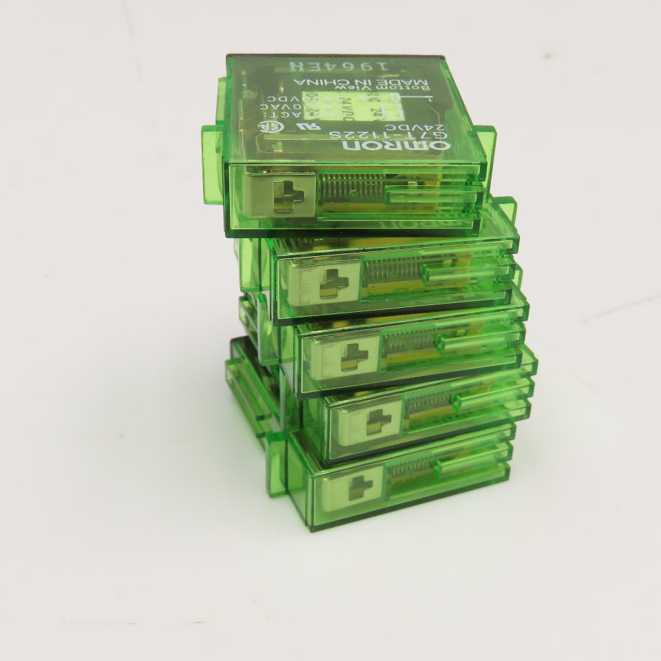 Omron G7T-1122S 24VDC Coil Plug In Relay Module Lot Of 5