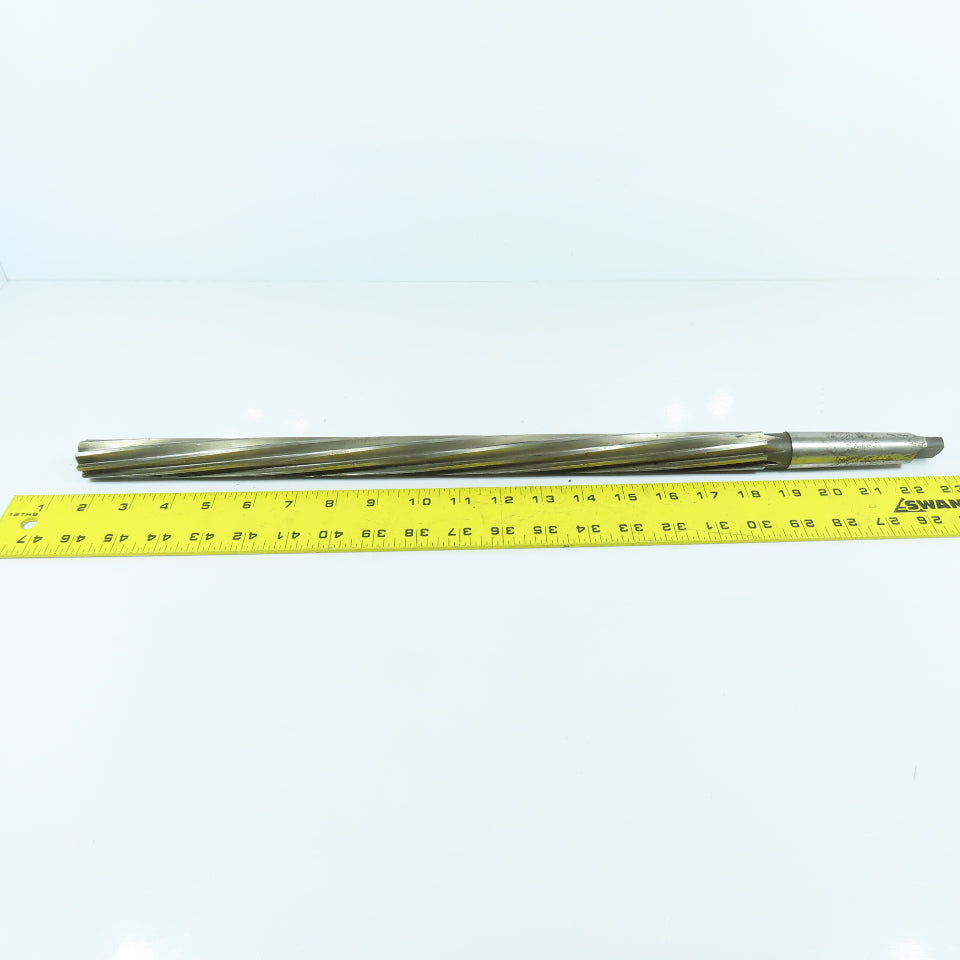 1" HS Extra Length Spiral Chucking Reamer 8-Flute 21-1/2" OAL Morse Taper #3