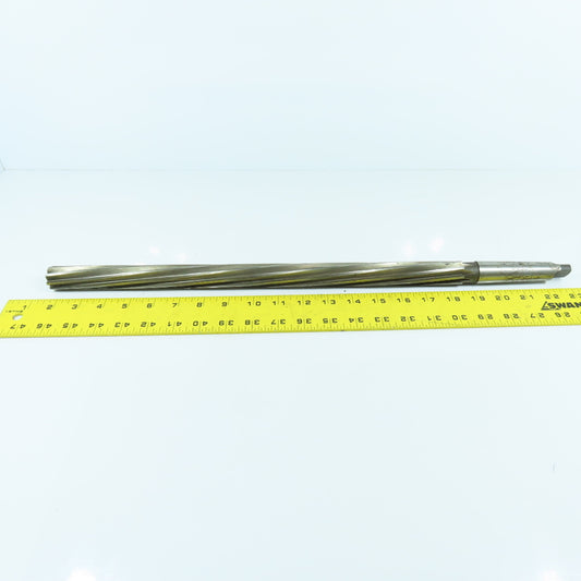 1" HS Extra Length Spiral Chucking Reamer 8-Flute 21-1/2" OAL Morse Taper #3