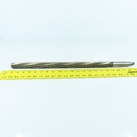1" HS Extra Length Spiral Chucking Reamer 8-Flute 21-1/2" OAL Morse Taper #3