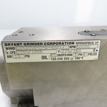 Bryant Grinder L1-1054-B-2-42217 50000RPM CPS 1000/1666 276/460V Spindle Motor