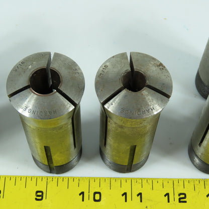 Hardinge 5C Round Collet Chuck Tool Holders 3/16" To 3/4" Lot Of 10