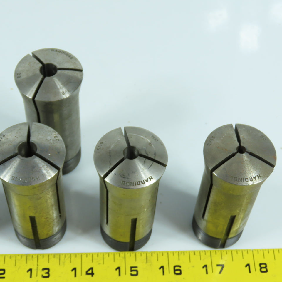Hardinge 5C Round Collet Chuck Tool Holders 3/16" To 3/4" Lot Of 10