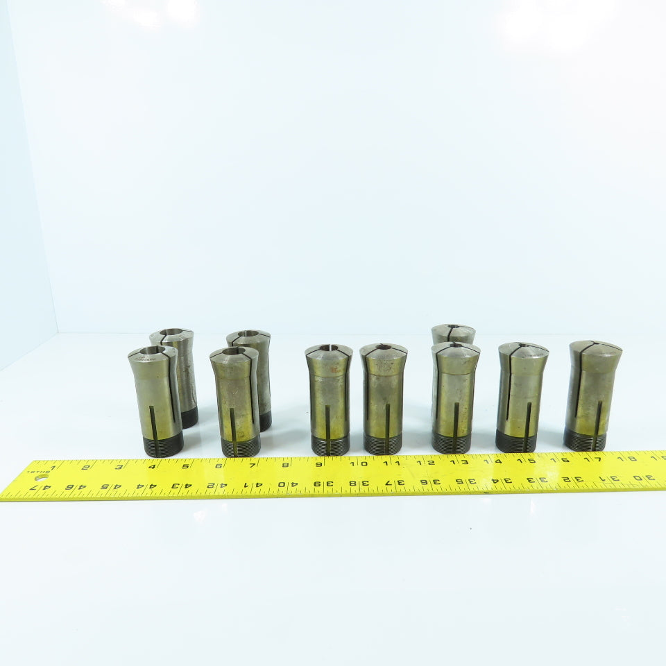 Hardinge 5C Round Collet Chuck Tool Holders 3/16" To 3/4" Lot Of 10