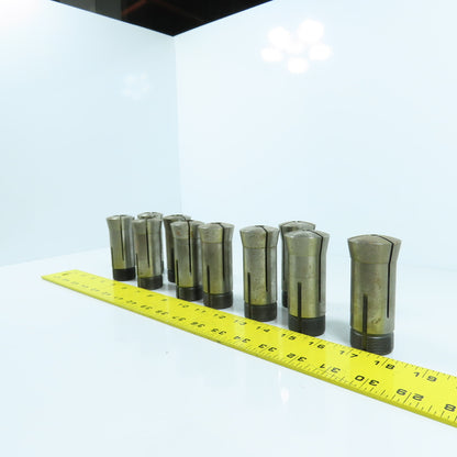Hardinge 5C Round Collet Chuck Tool Holders 3/16" To 3/4" Lot Of 10