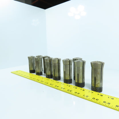 Hardinge 5C Round Collet Chuck Tool Holders 3/16" To 3/4" Lot Of 10