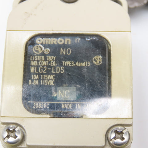 Omron WLG2-LDS 115V AC/DC Limit Switch Lot Of 2