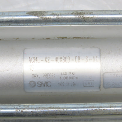 SMC ACNL-X2-40X800-CB-S-XC Double Act. Pneumatic Cylinder 40mm Bore 800mm Stroke