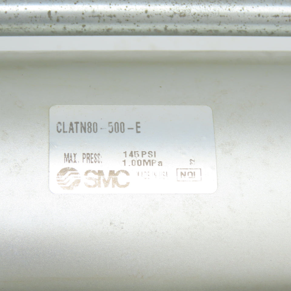 SMC CLATN80-500-E Double Acting Pneumatic Cylinder 80mm Bore 500mm Stroke 145PSI