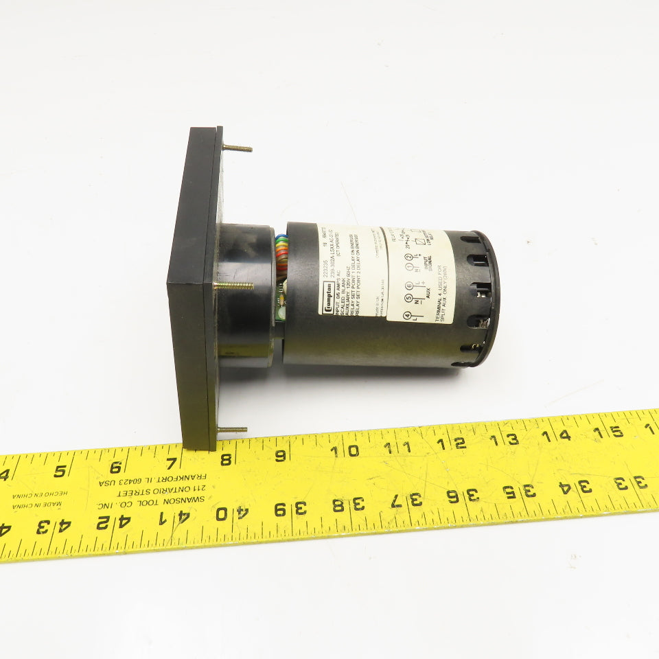 Crompton 239-302A-LSXX-AC-S1-S2 0-100 AC Amp Analog Panel Meter Parts/Repair