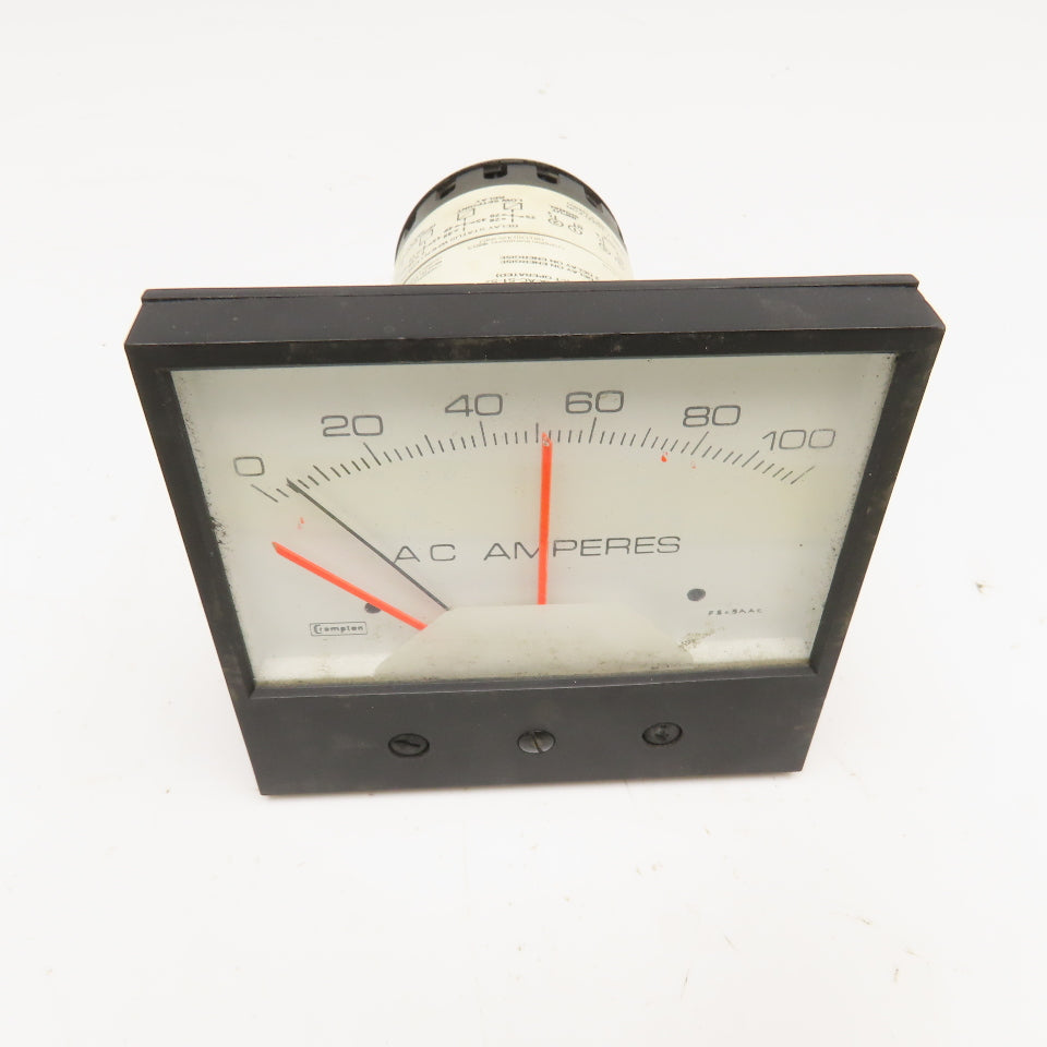 Crompton 239-302A-LSXX-AC-S1-S2 0-100 AC Amp Analog Panel Meter Parts/Repair