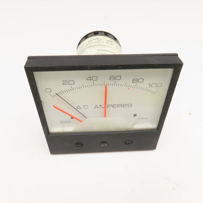 Crompton 239-302A-LSXX-AC-S1-S2 0-100 AC Amp Analog Panel Meter Parts/Repair