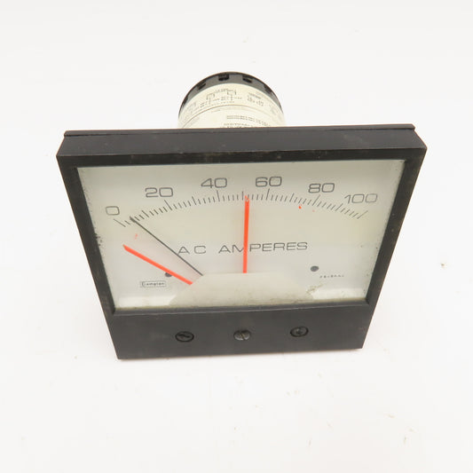 Crompton 239-302A-LSXX-AC-S1-S2 0-100 AC Amp Analog Panel Meter Parts/Repair