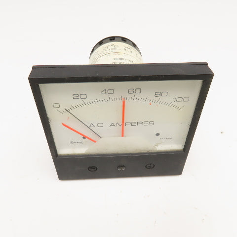 Crompton 239-302A-LSXX-AC-S1-S2 0-100 AC Amp Analog Panel Meter Parts/Repair