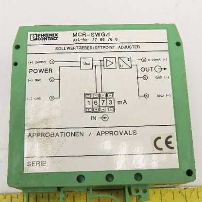 Phoenix Contact MCR-SWG/I Set Point Adjuster 24VDC