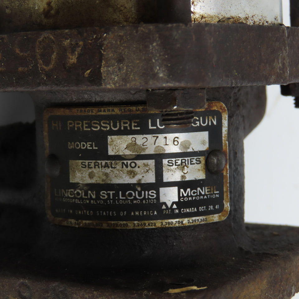 Lincoln St. Louis 82716 Hi Pressure Lubrigun Grease Pump Series C