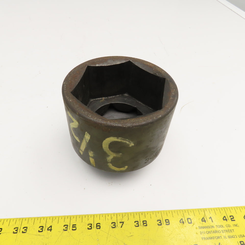 Armstrong 22-112 3-1/2" 6 Point Impact Socket 1" Square Drive