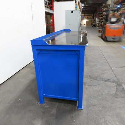 96" x 30" x 40" Tall Assembly Work Bench Storage Cabinet Welding Table 1/4" Top