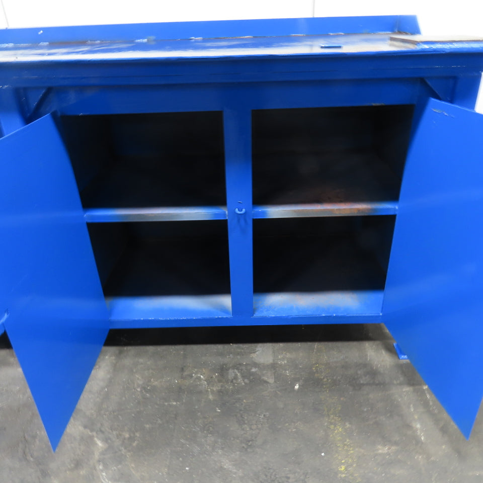 96" x 30" x 40" Tall Assembly Work Bench Storage Cabinet Welding Table 1/4" Top