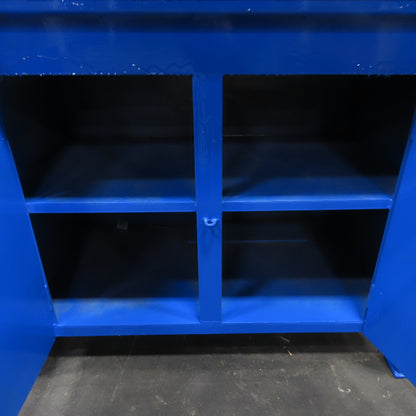 96" x 30" x 40" Tall Assembly Work Bench Storage Cabinet Welding Table 1/4" Top