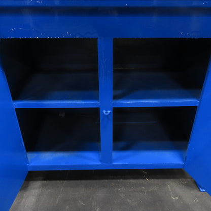 96" x 30" x 40" Tall Assembly Work Bench Storage Cabinet Welding Table 1/4" Top