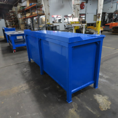 96" x 30" x 40" Tall Assembly Work Bench Storage Cabinet Welding Table 1/4" Top