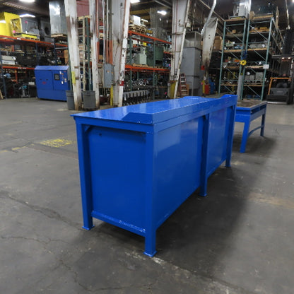 96" x 30" x 40" Tall Assembly Work Bench Storage Cabinet Welding Table 1/4" Top