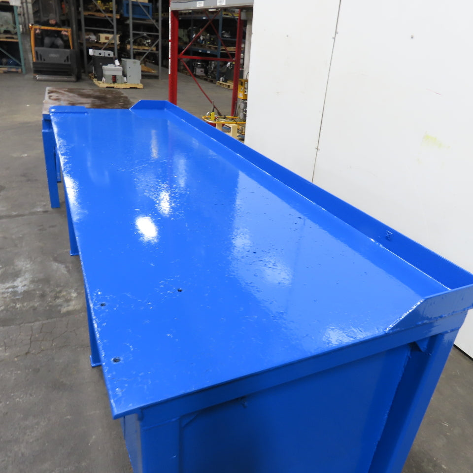96" x 30" x 40" Tall Assembly Work Bench Storage Cabinet Welding Table 1/4" Top