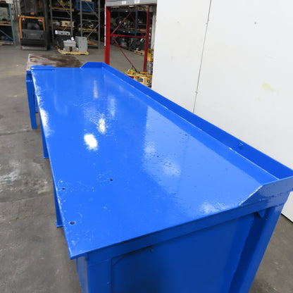 96" x 30" x 40" Tall Assembly Work Bench Storage Cabinet Welding Table 1/4" Top