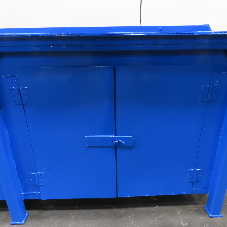 96" x 30" x 40" Tall Assembly Work Bench Storage Cabinet Welding Table 1/4" Top